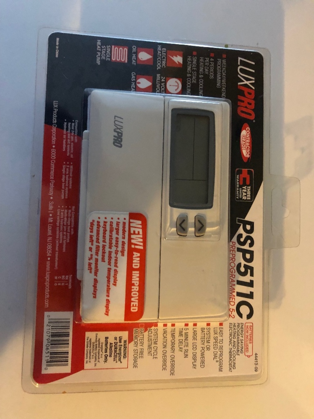LUXPRO programmable thermostat